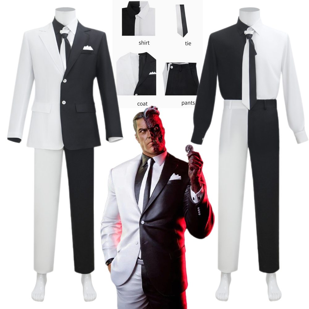 Two Face Harvey Dent Cosplay C - Anime Cosplay Face ulasan dan harga