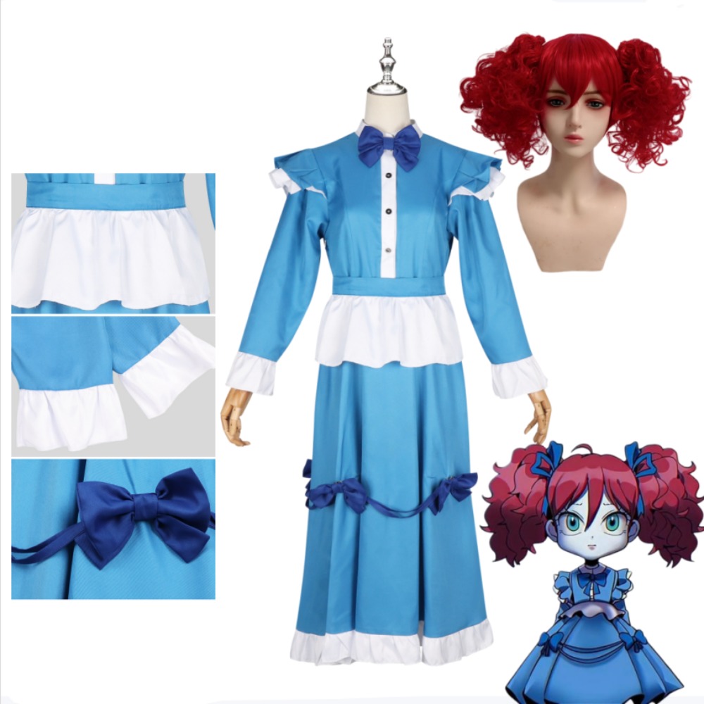 Poppy Red Hair Cosplay Costume - Anime Cosplay Red Hair ulasan dan harga