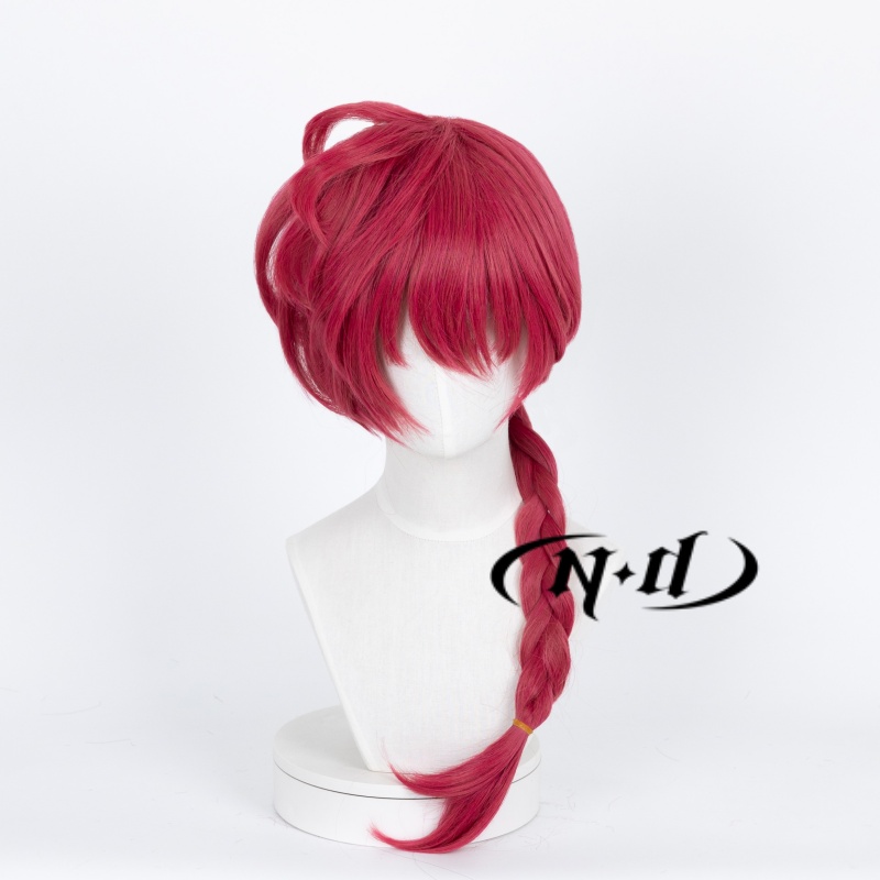 ND Ranma Saotome Cosplay Wigs  - Anime Cosplay Red Hair ulasan dan harga
