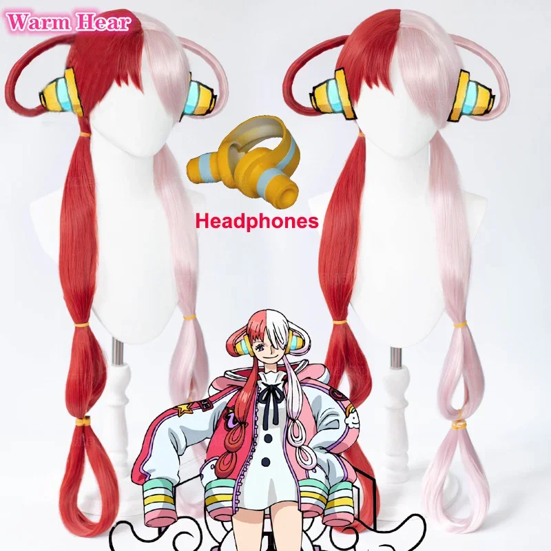 2026 Anime UTA Red Pink Heat R - Anime Cosplay Red Hair ulasan dan harga