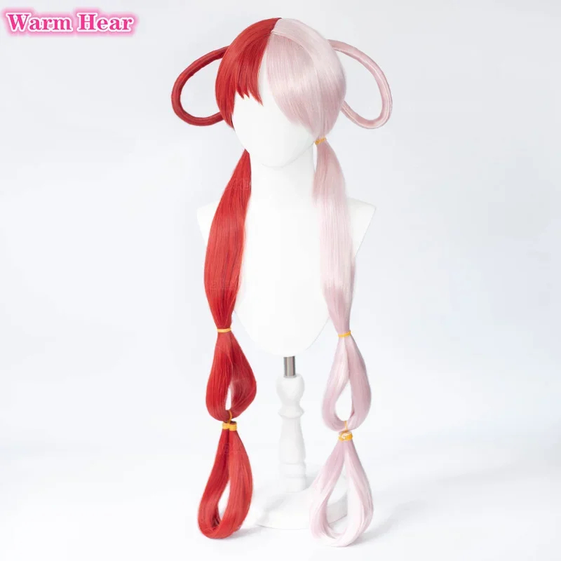 2026 Anime UTA Red Pink Heat R - Anime Cosplay Red Hair ulasan dan harga