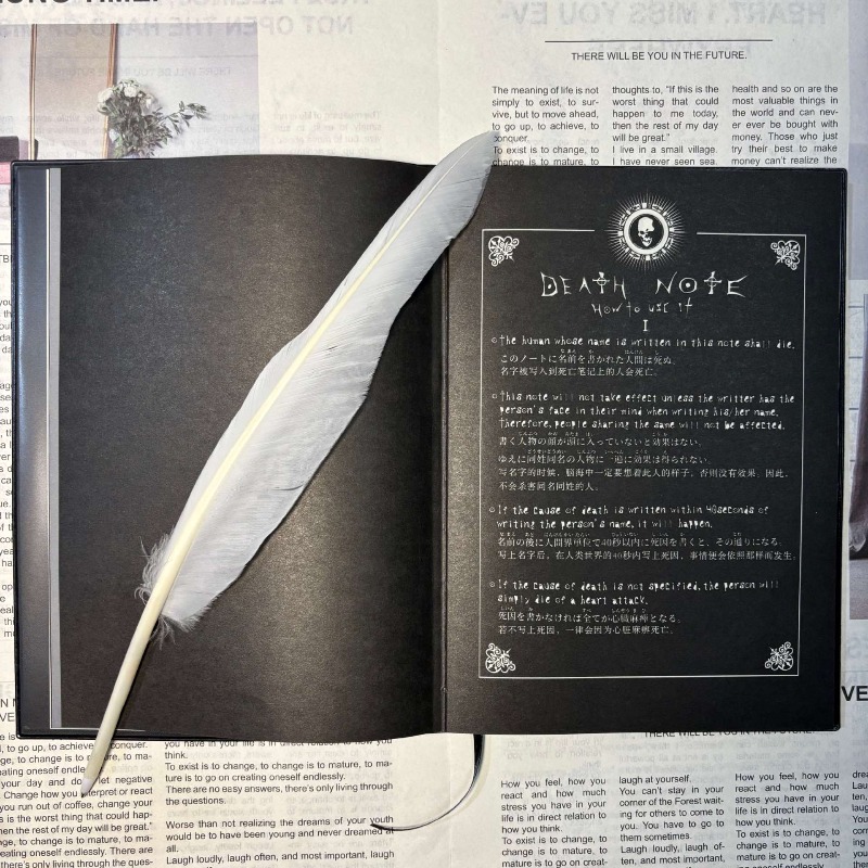 New Collectable Death Note Not - Death Note Replica ulasan dan harga