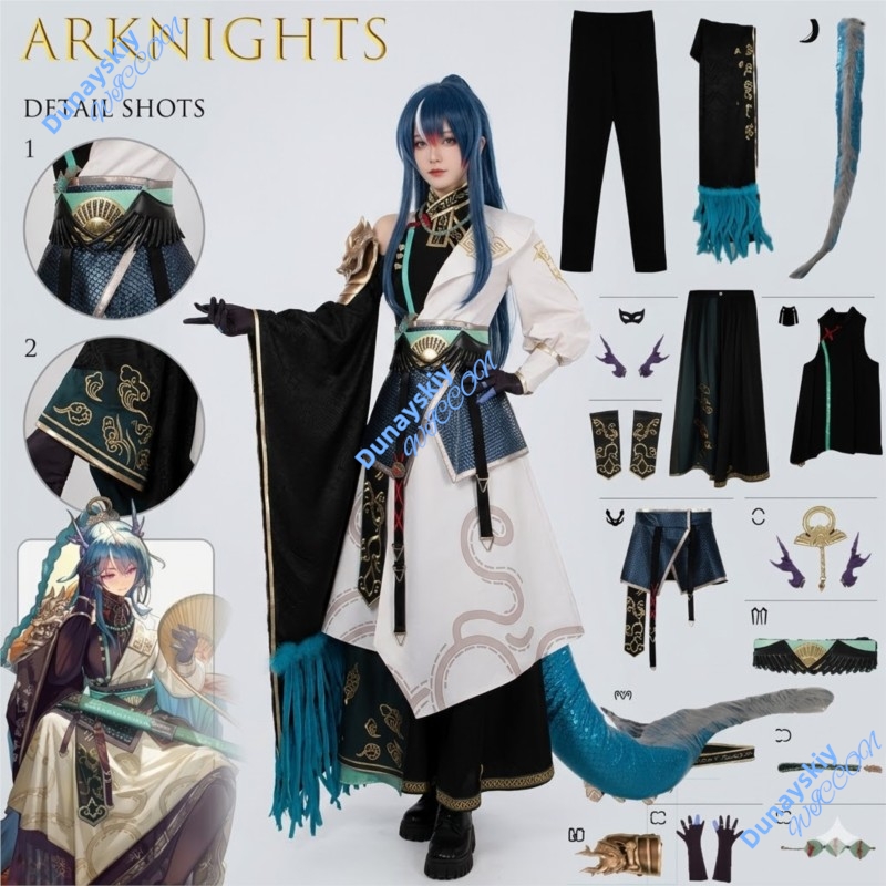 Arknights Ling Cosplay Costume - Anime Cosplay Armor ulasan dan harga