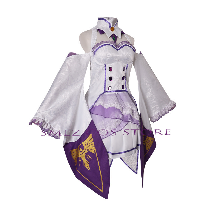 Emilia Cosplay Anime Re Zero K - Anime Cosplay Outfit ulasan dan harga