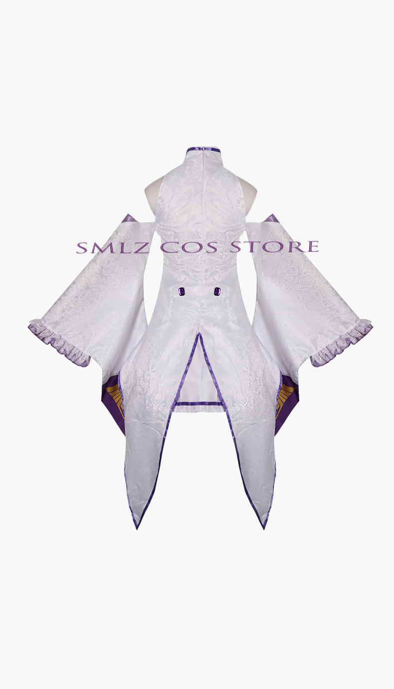 Emilia Cosplay Anime Re Zero K - Anime Cosplay Outfit ulasan dan harga