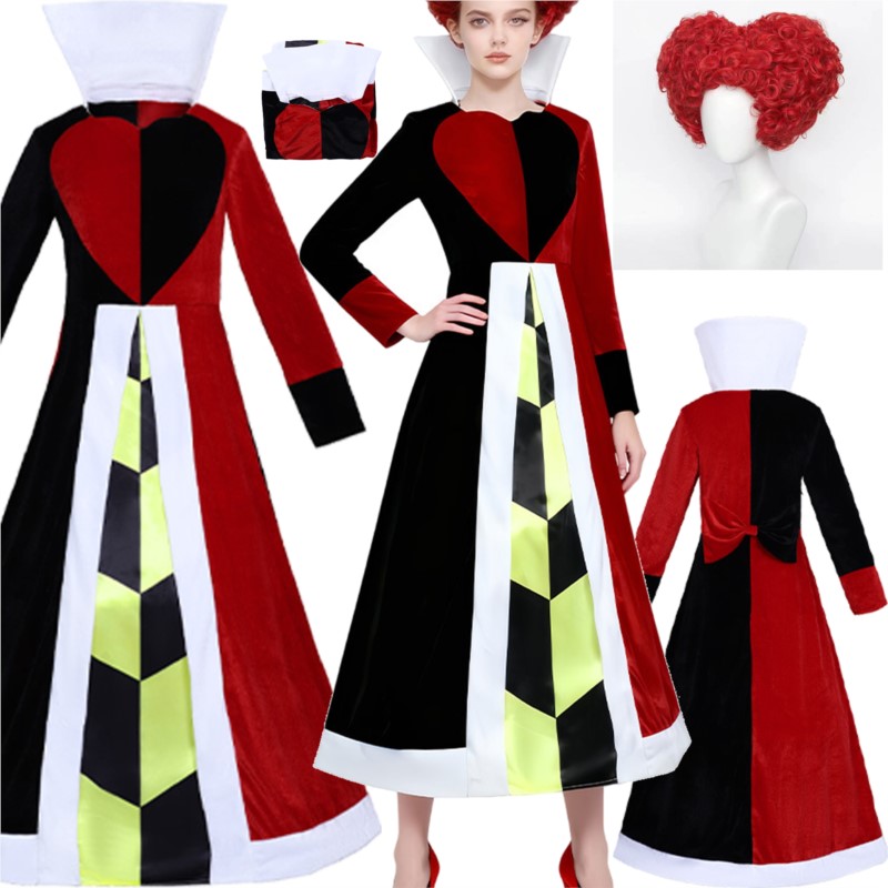 Queen Anime Red Heart Movie Co - Anime Cosplay Red Hair ulasan dan harga
