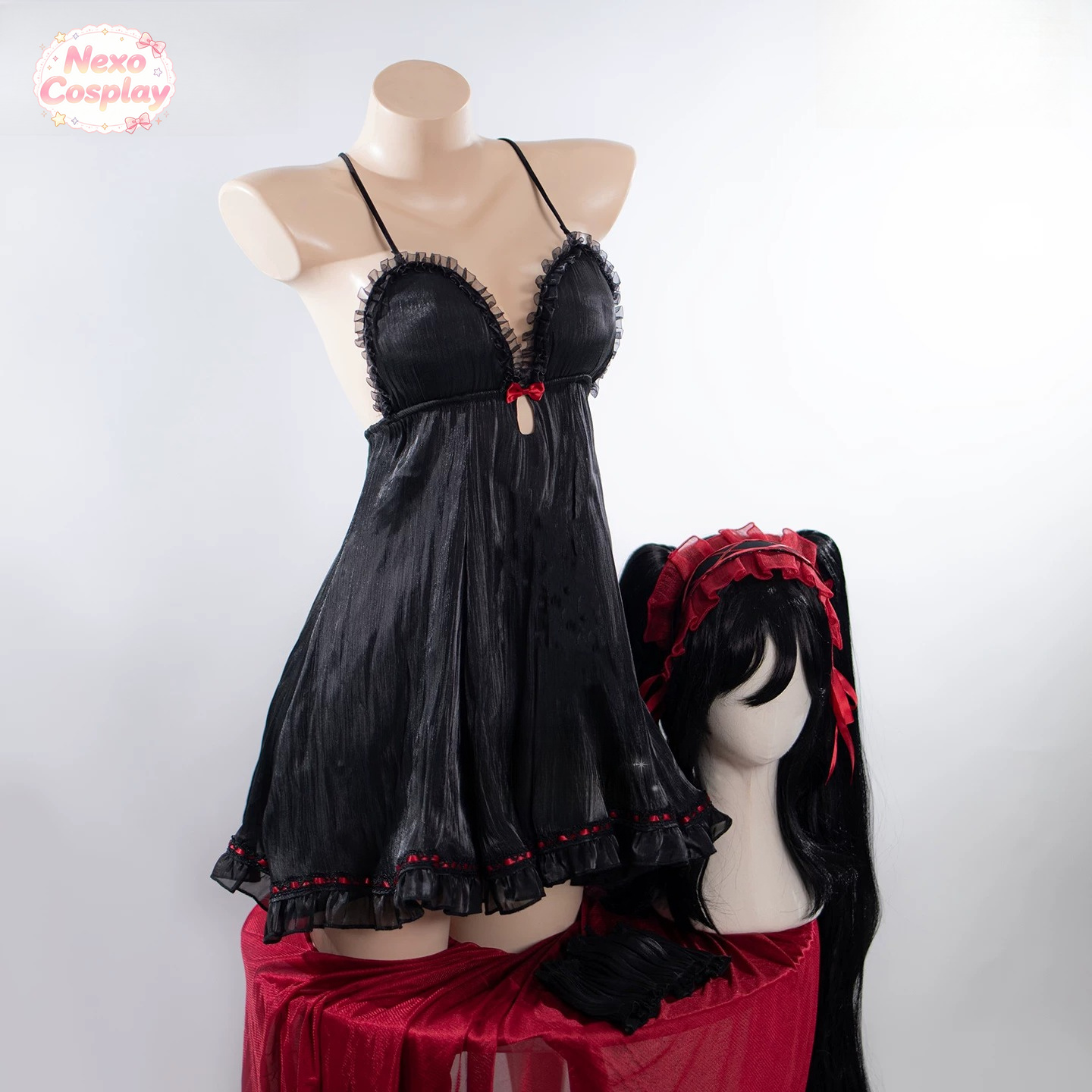 Date A Live Tokisaki Kurumi Co - Cosplay Anime Black ulasan dan harga