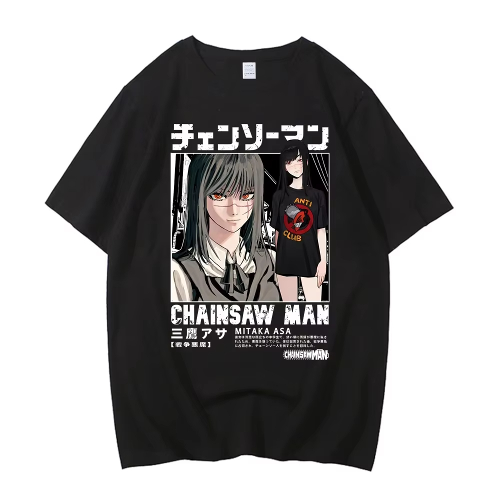 2026 New Chainsaw Man  Asa Tee - Anime Cosplay Chainsaw Man ulasan dan harga