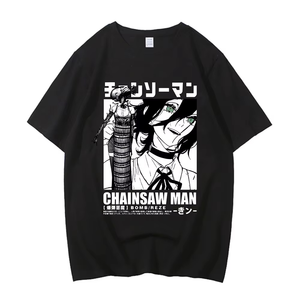 2026 New Chainsaw Man  Asa Tee - Anime Cosplay Chainsaw Man ulasan dan harga