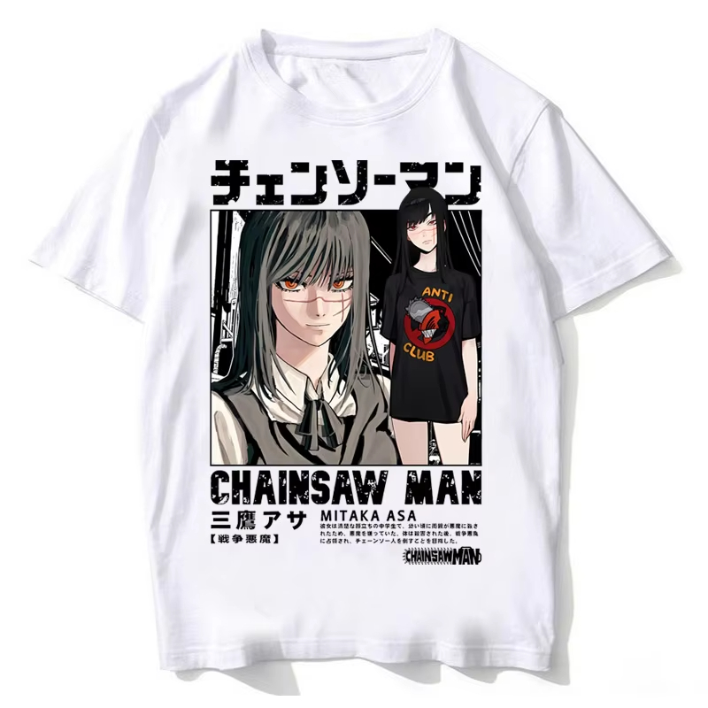 2026 New Chainsaw Man  Asa Tee - Anime Cosplay Chainsaw Man ulasan dan harga