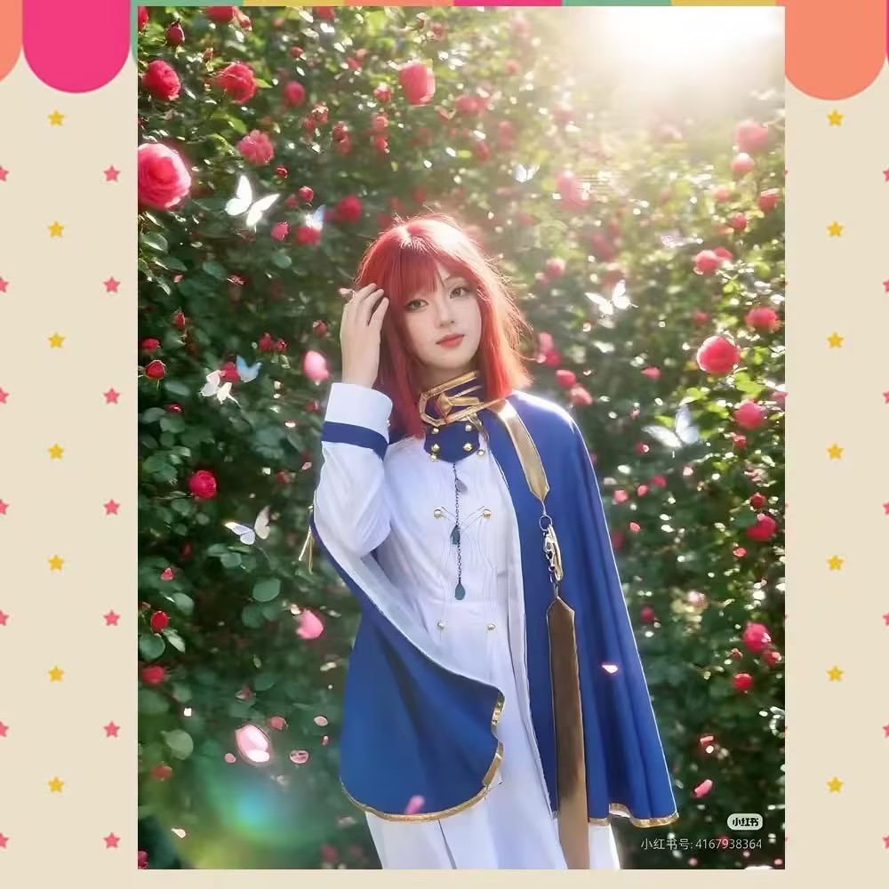 Shirayuki Cosplay Costumes Ani - Anime Cosplay Red Hair ulasan dan harga
