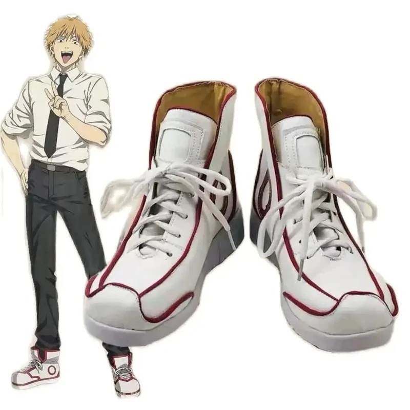 U5GG Cos White Sneaker Boots C - Anime Cosplay Chainsaw Man ulasan dan harga