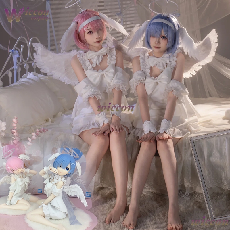 CosRoom Re:0 Ram Rem Relax Tim - Anime Cosplay Rem ulasan dan harga