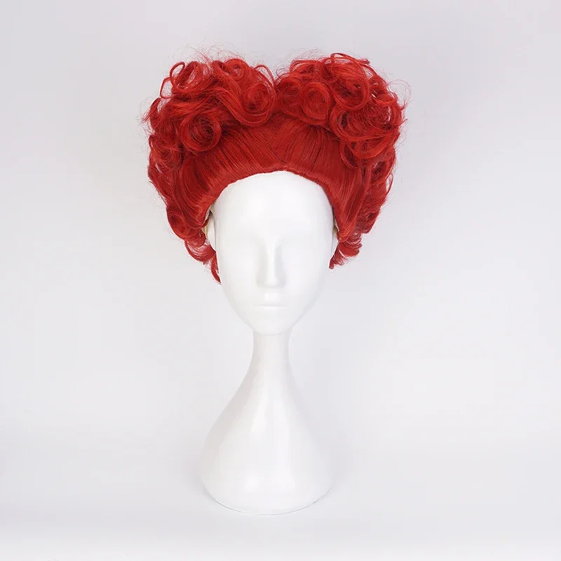 Alice Red Queen Cosplay Wig Qu - Anime Cosplay Red Hair ulasan dan harga