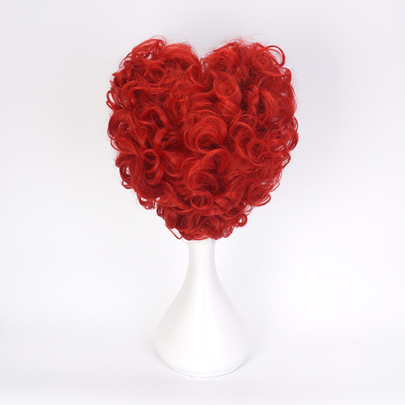 Alice Red Queen Cosplay Wig Qu - Anime Cosplay Red Hair ulasan dan harga