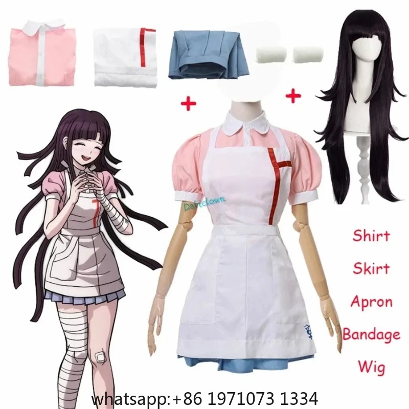 Danganronpa Mikan Tsumiki Cosp - Anime Cosplay Nurse ulasan dan harga