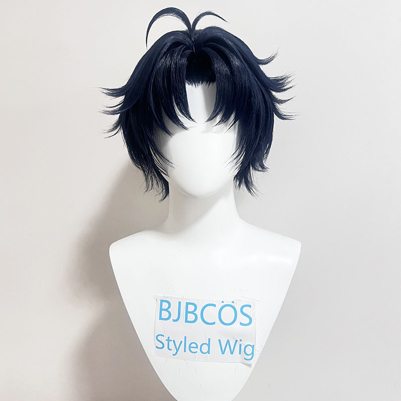 [Styled Wig]Asaba Harumasa Cos - Cosplay Anime Black ulasan dan harga