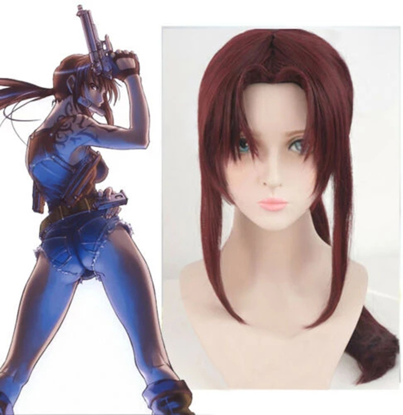 New BLACK LAGOON Rebecca Revy  - Anime Cosplay Red Hair ulasan dan harga