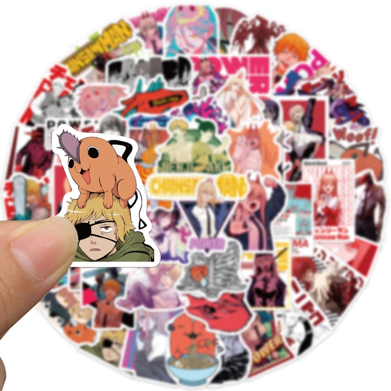 50pcs Anime Chainsaw Man Stick - Anime Cosplay Chainsaw Man ulasan dan harga