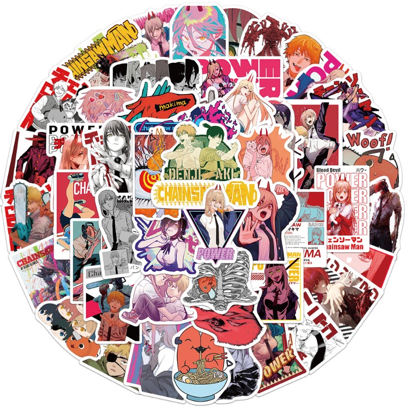 50pcs Anime Chainsaw Man Stick - Anime Cosplay Chainsaw Man ulasan dan harga