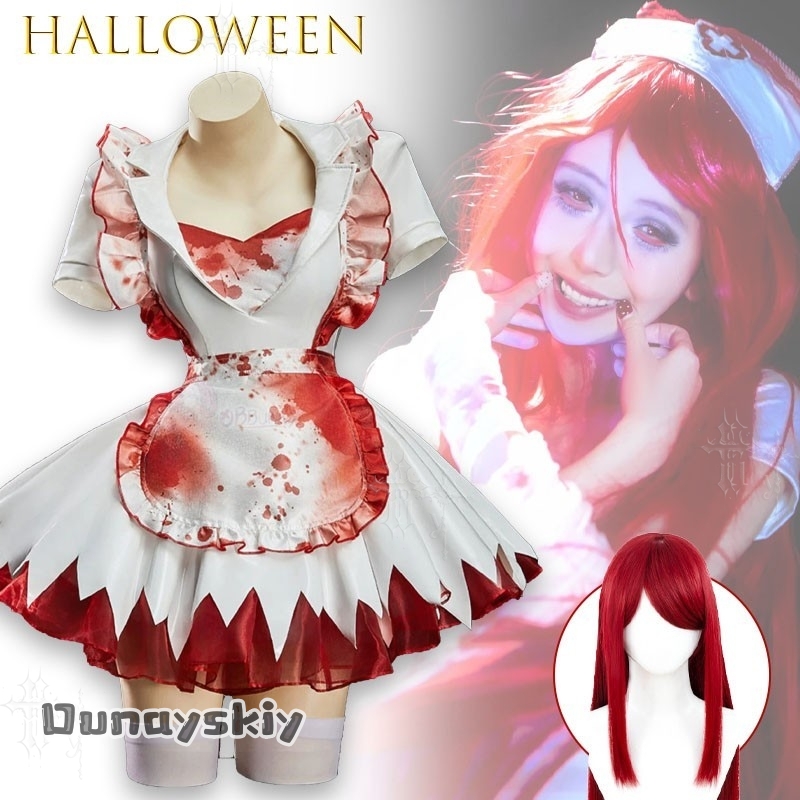 OHaYo%Bloody Nurse Fanart Hall - Anime Cosplay Nurse ulasan dan harga