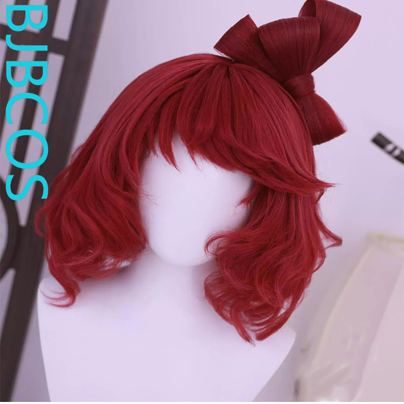 [Styled Wig]Huang Yueying Cosp - Anime Cosplay Red Hair ulasan dan harga