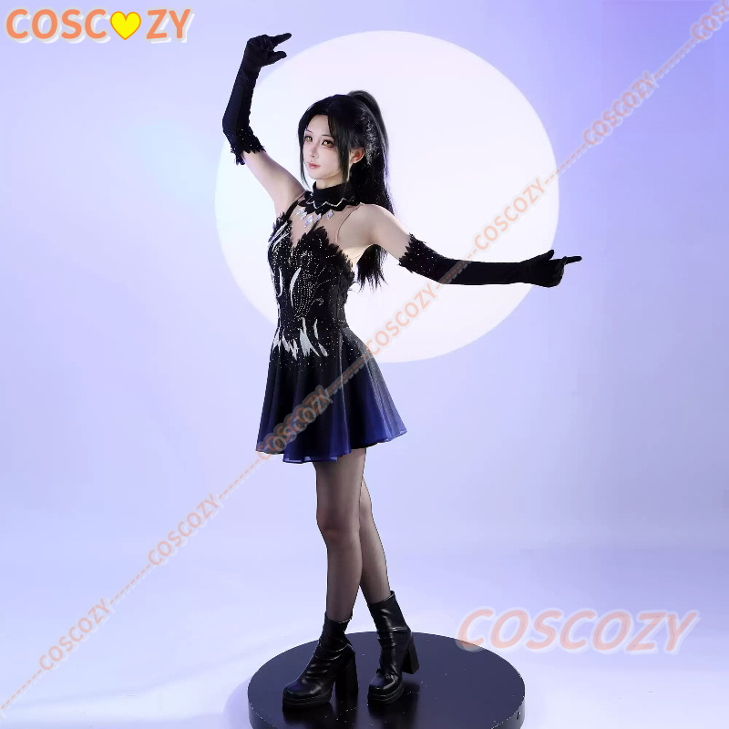 Medalist Hikaru Kamisaki Dress - Cosplay Anime Black ulasan dan harga