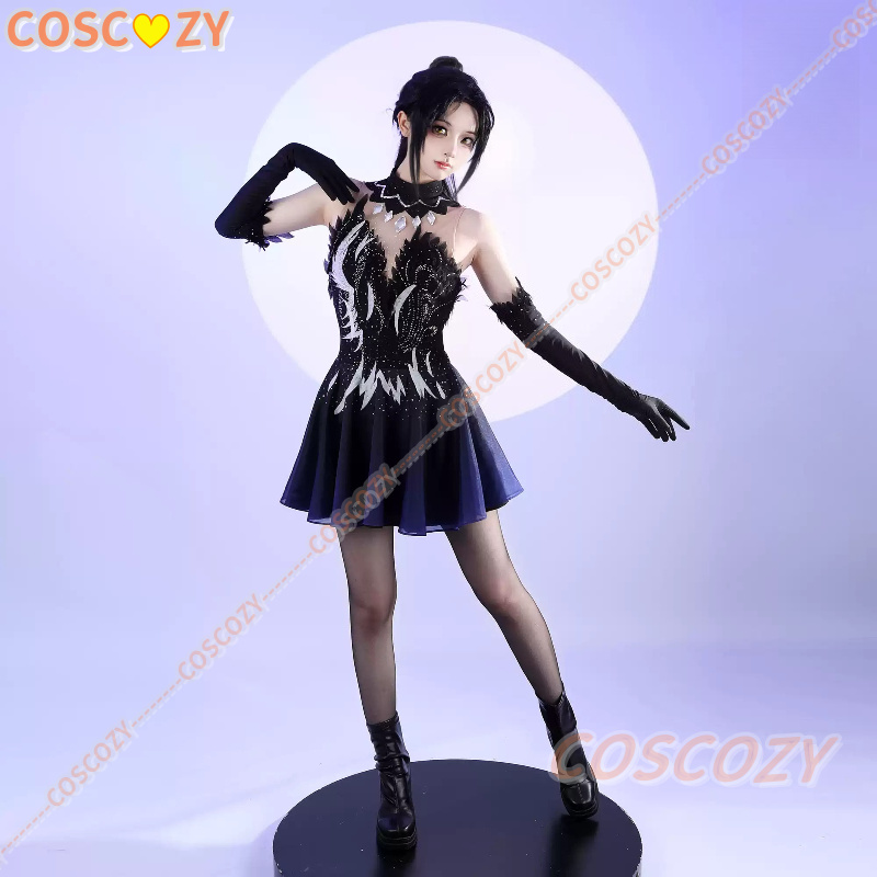 Medalist Hikaru Kamisaki Dress - Cosplay Anime Black ulasan dan harga
