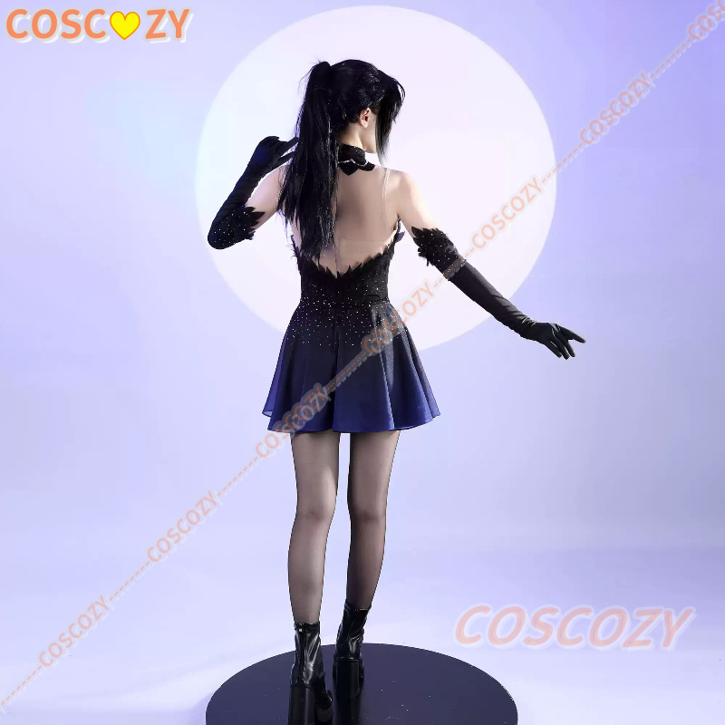 Medalist Hikaru Kamisaki Dress - Cosplay Anime Black ulasan dan harga