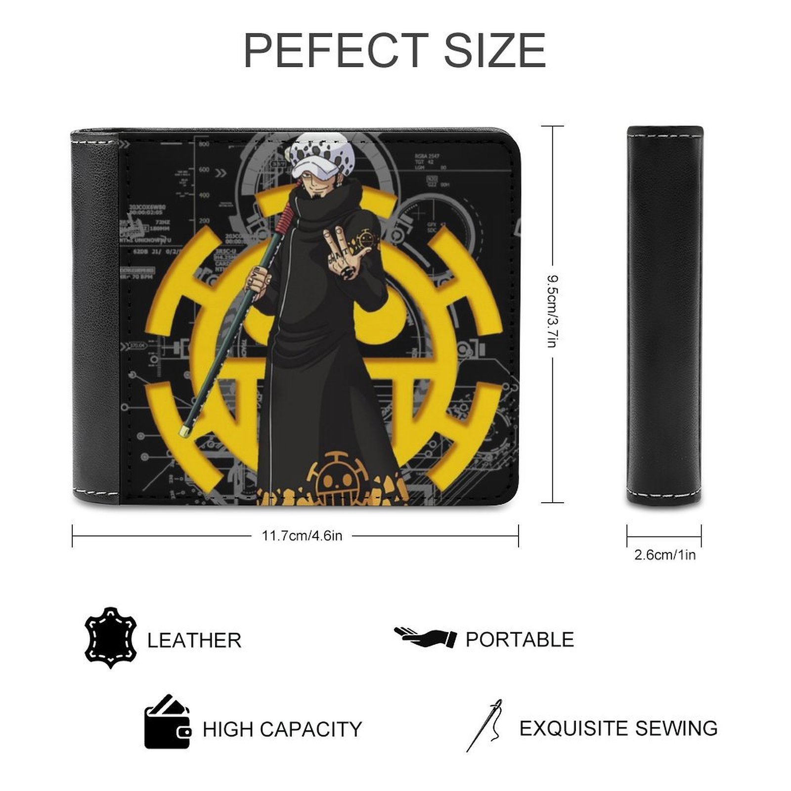 Trafalgar Law Men Wallet Pu Le - Death Note Replica ulasan dan harga