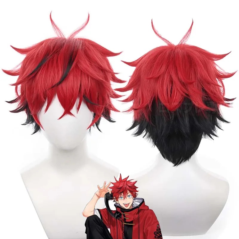 Le Cool 2026 quality Goods Men - Anime Cosplay Red Hair ulasan dan harga