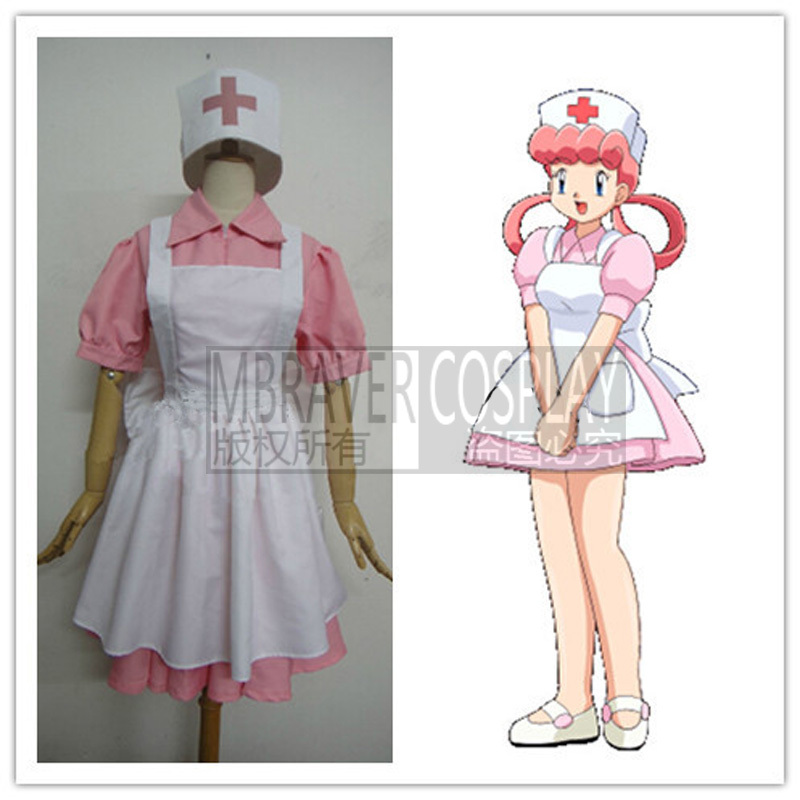 Nurse Joy Cosplay Costume Hall - Anime Cosplay Nurse ulasan dan harga