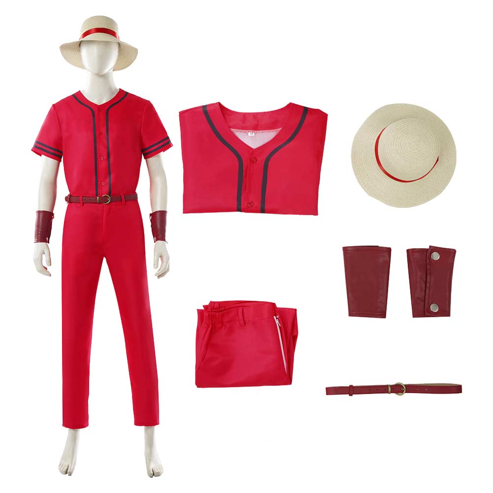 Adult Male Luffy Cosplay Costu - Live Action Anime Cosplay ulasan dan harga
