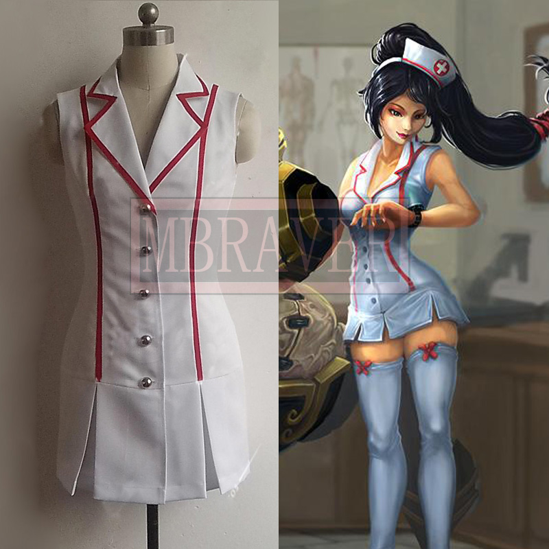 2025 Lol Akali Skin Nurse Hall - Anime Cosplay Nurse ulasan dan harga