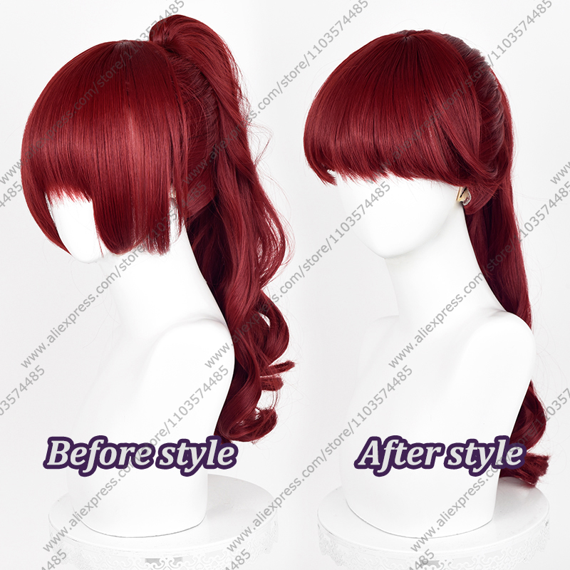 Anime Kasumi Yoshizawa Cosplay - Anime Cosplay Red Hair ulasan dan harga