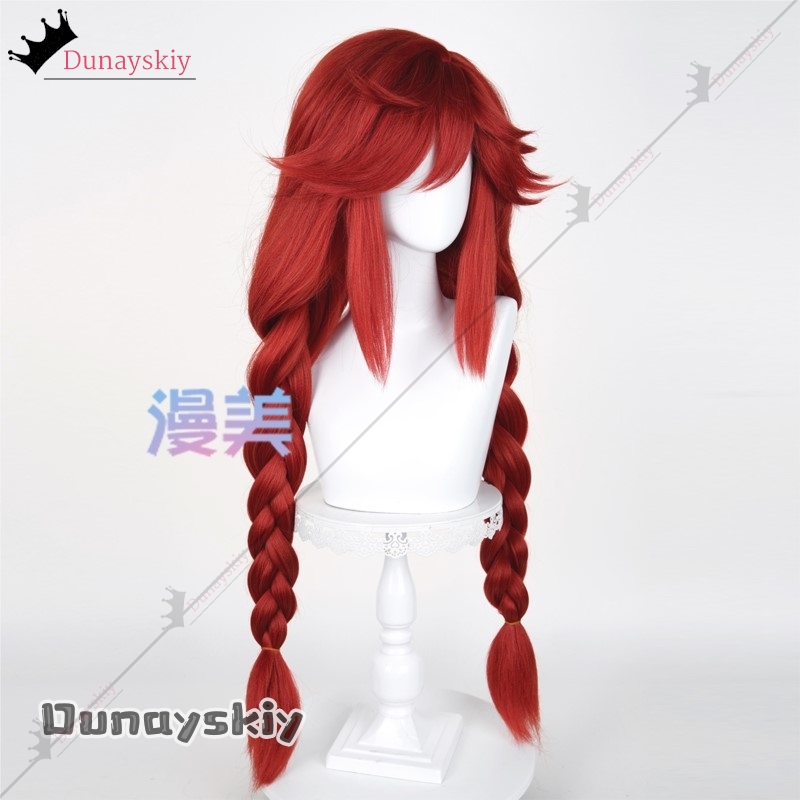 YiNuo@GACHIAKUTA Riyo Cosplay  - Anime Cosplay Red Hair ulasan dan harga