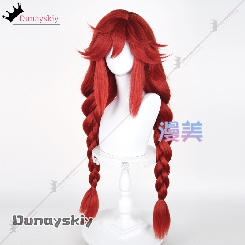 YiNuo@GACHIAKUTA Riyo Cosplay  - Anime Cosplay Red Hair ulasan dan harga